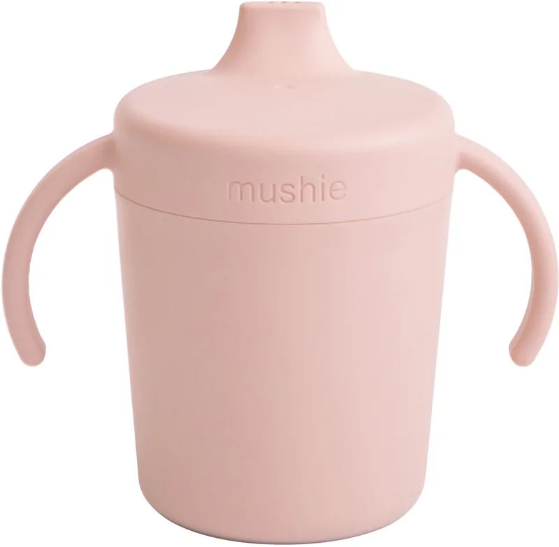 Training Drinkbeker van Mushie in Blush – productfoto