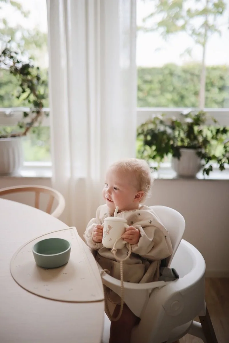 Trainings Drinkbeker met Rietje Flowers by Mushie in Pink – product photo 3 of 4