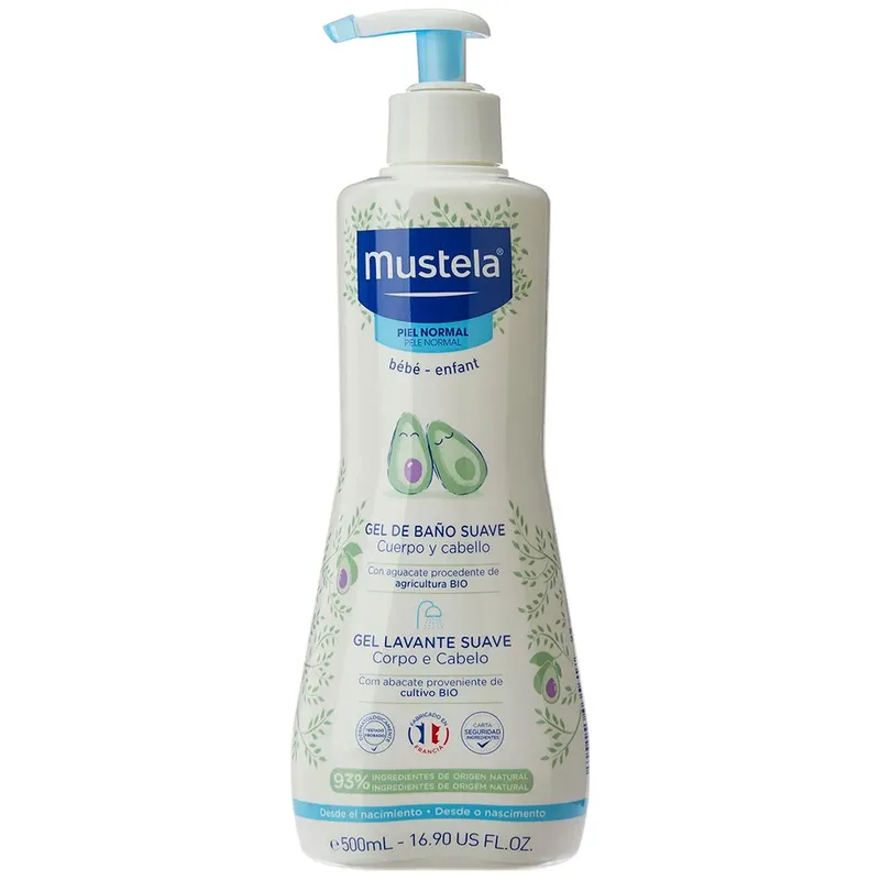 Baby Soft 500ml Douchegel fra Mustela – produktbillede