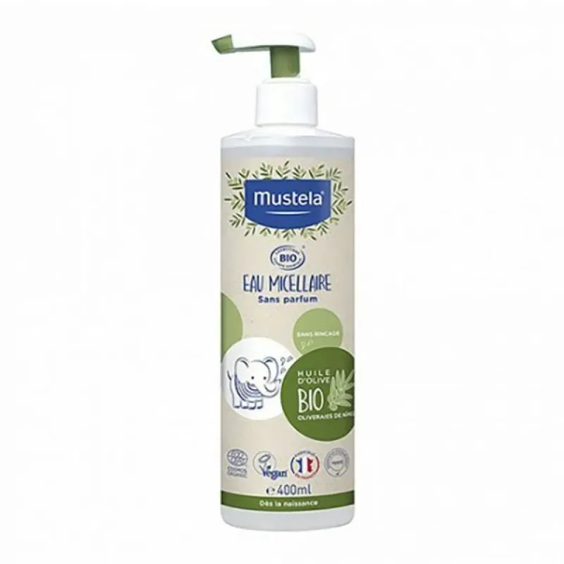 Biologische Micellaire Olie 400ml fra Mustela – produktbillede