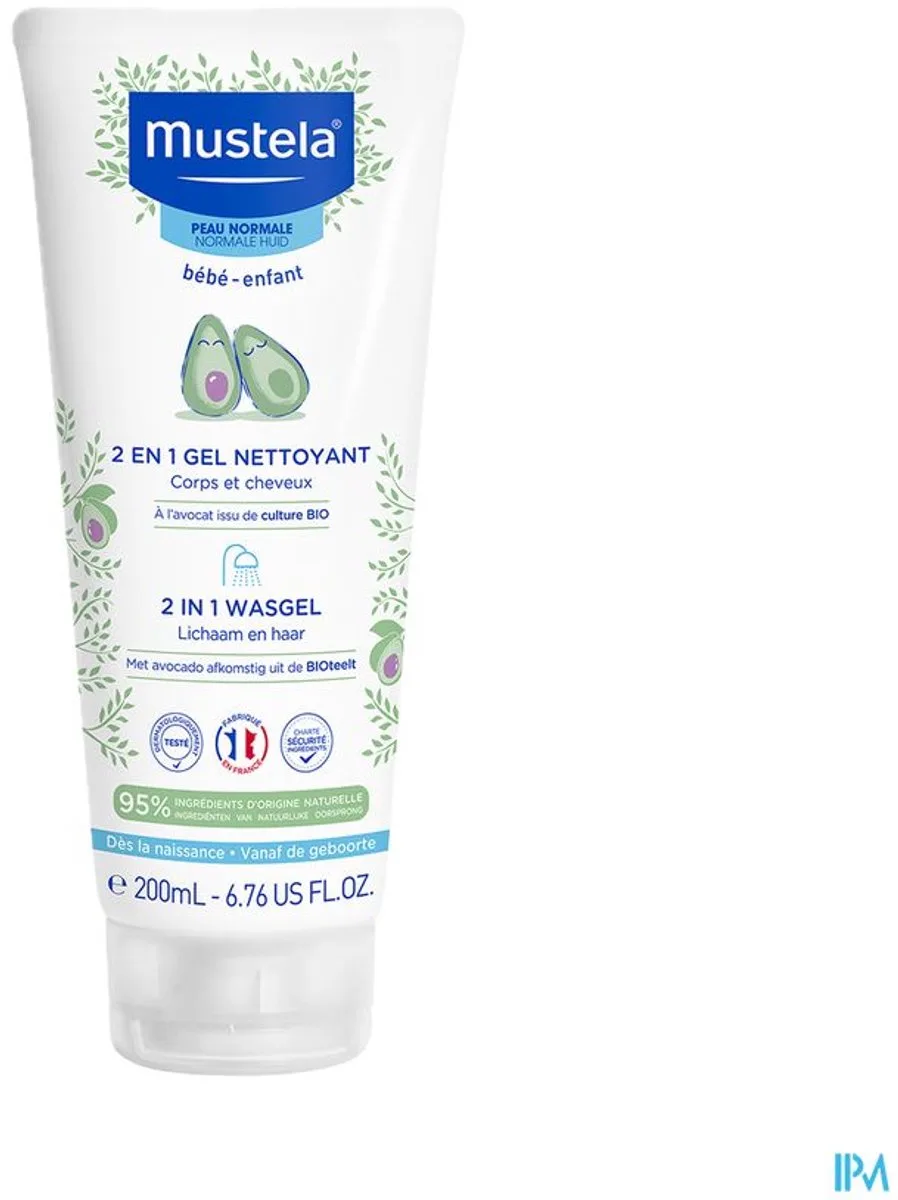 Haar&Body Shampoo 2in1 fra Mustela – produktbillede