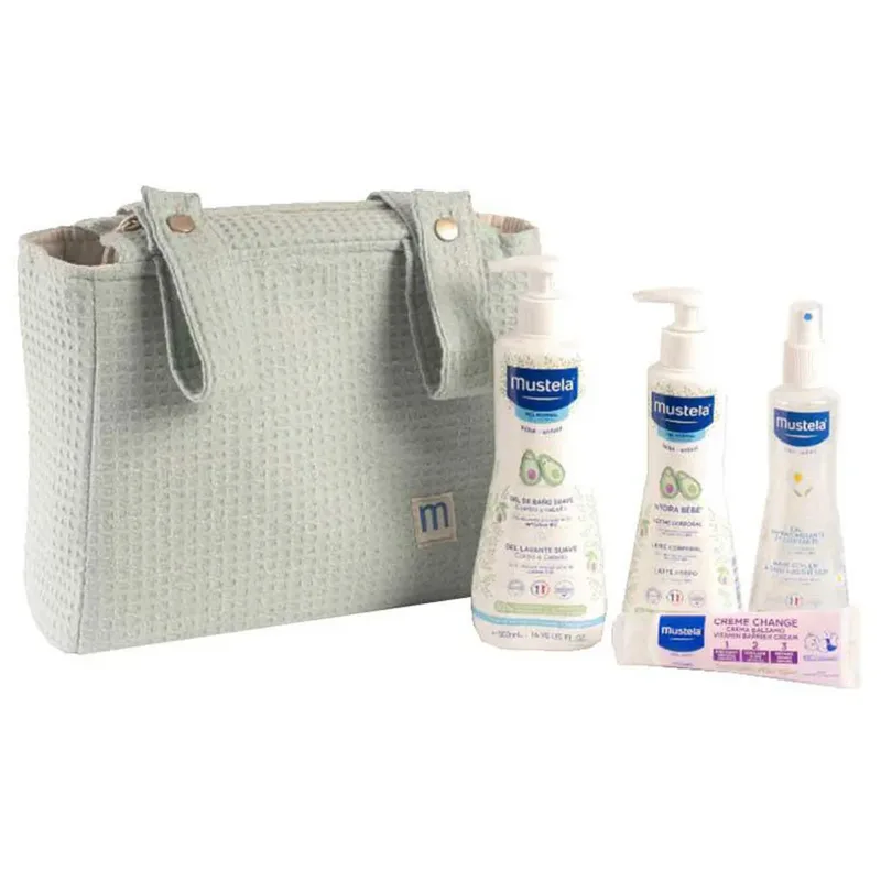 Stroller Bag Set Vochtinbrengende Crème de Mustela – photo produit