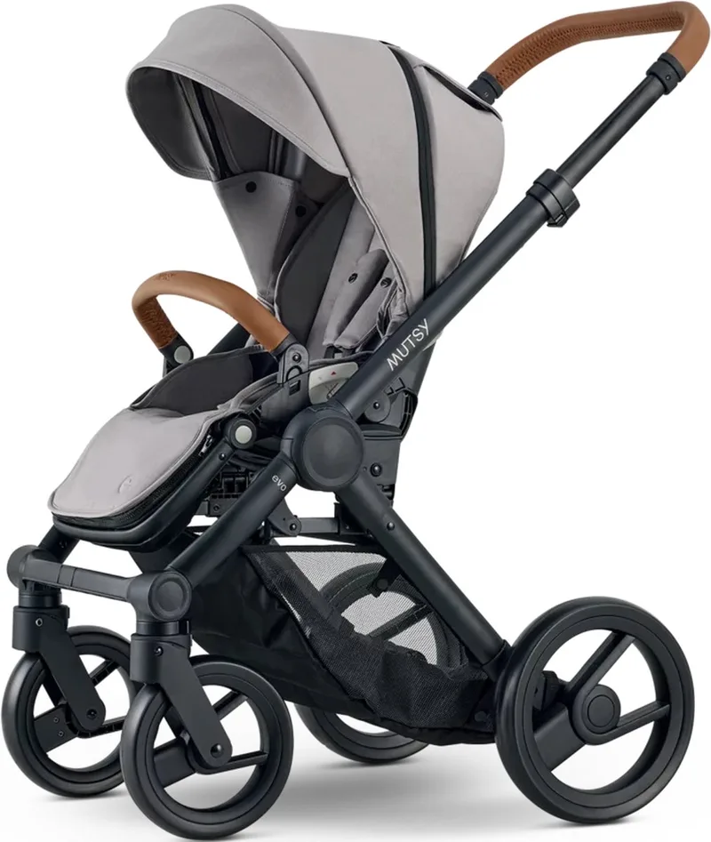 Evo Kinderwagen - Snel Opvouwsysteem - Lichtgewicht Frame fra Mutsy i Concrete – produktbillede