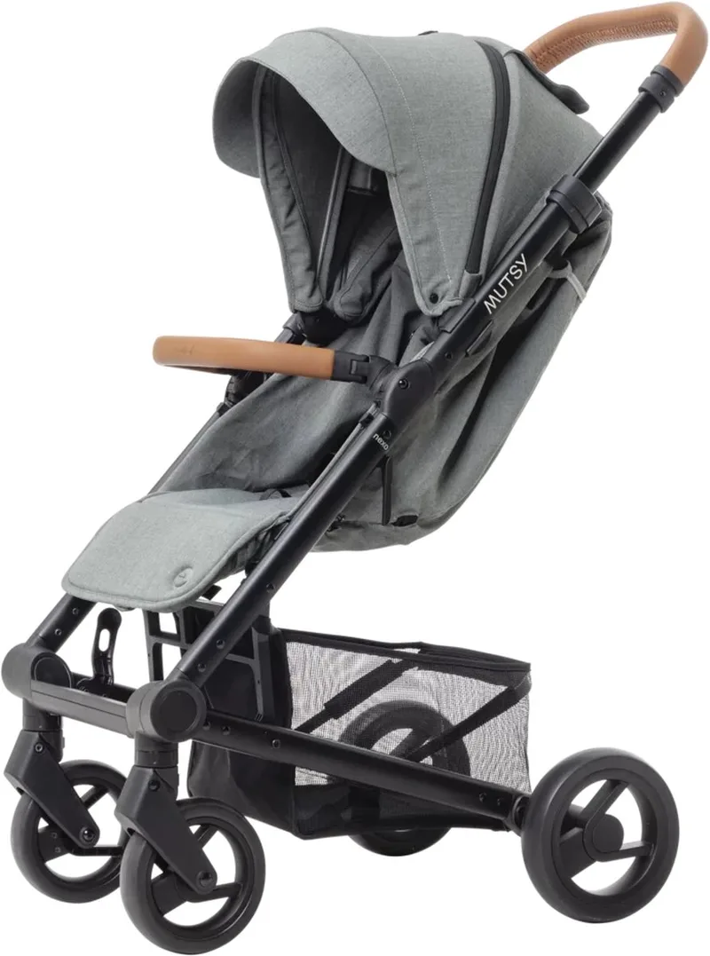 Nexo Kinderwagen - Luxe Buggy - Snel Opvouwsysteem - Lichtgewicht Frame fra Mutsy i Moss grey – produktbillede