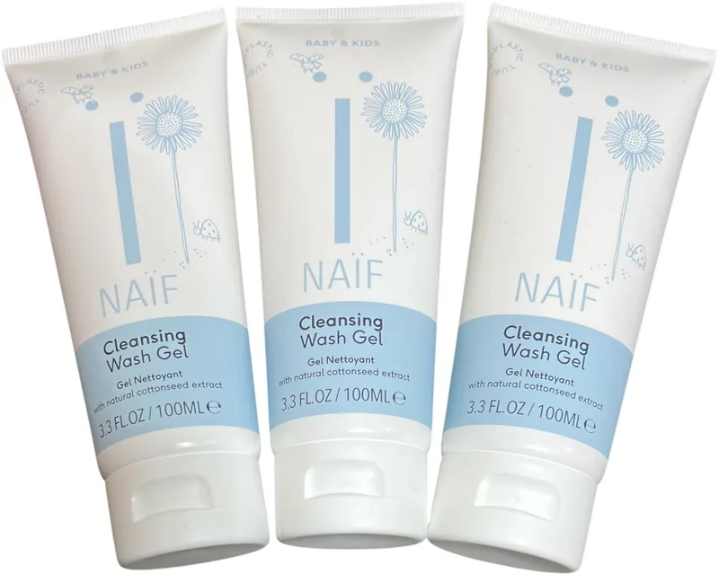 3 stuks Naif - Reinigende Wasgel - 100 ml van Naïf – productfoto