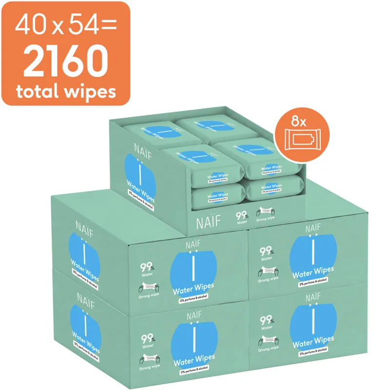 5x Naif Baby & Kids Billendoekjes 8x54 = 432 stuks de Naïf – photo produit