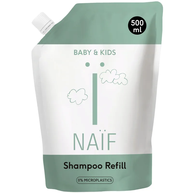 2x Naif Baby & Kids Shampoo Navulverpakking 500 ml van Naïf – productfoto