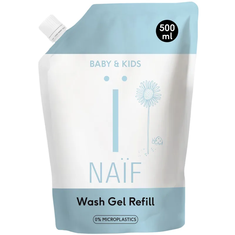 6x Naif Baby & Kids Wasgel Navulverpakking 500 ml de Naïf – photo produit