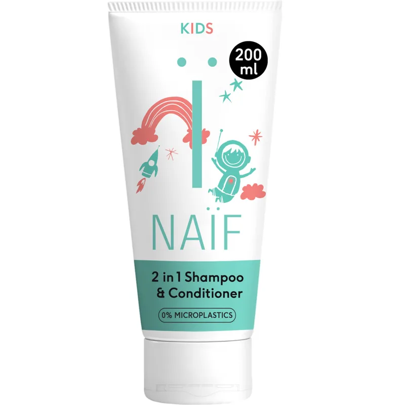 6x Naif Kids 2 in 1 Shampoo & Conditioner 200 ml de Naïf – photo produit