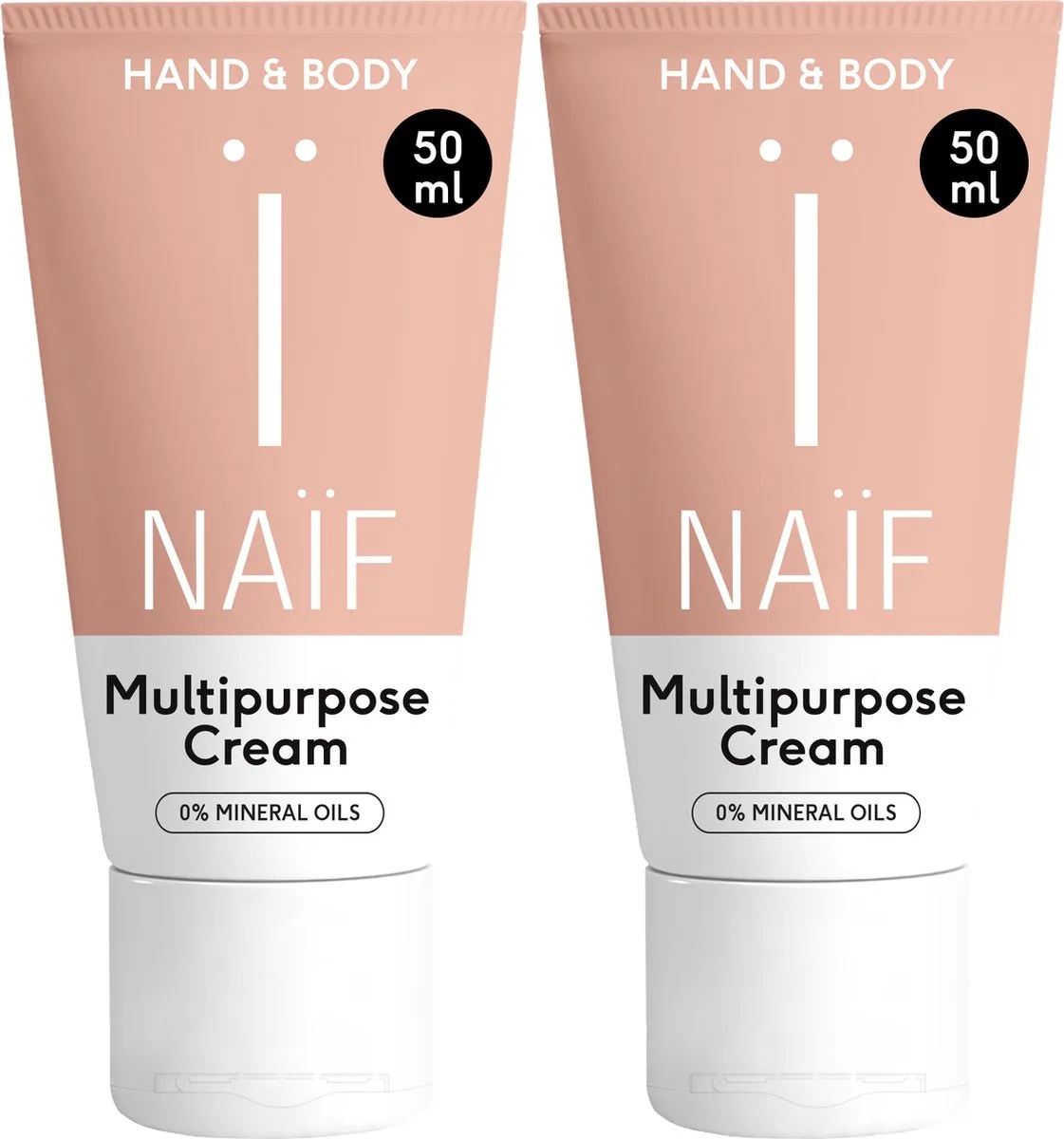 Alles-in-één Crème set - Huidverzorging - Herstellend & Hydraterend - Natuurlijke Ingrediënten - 2x50ml van Naïf – productfoto