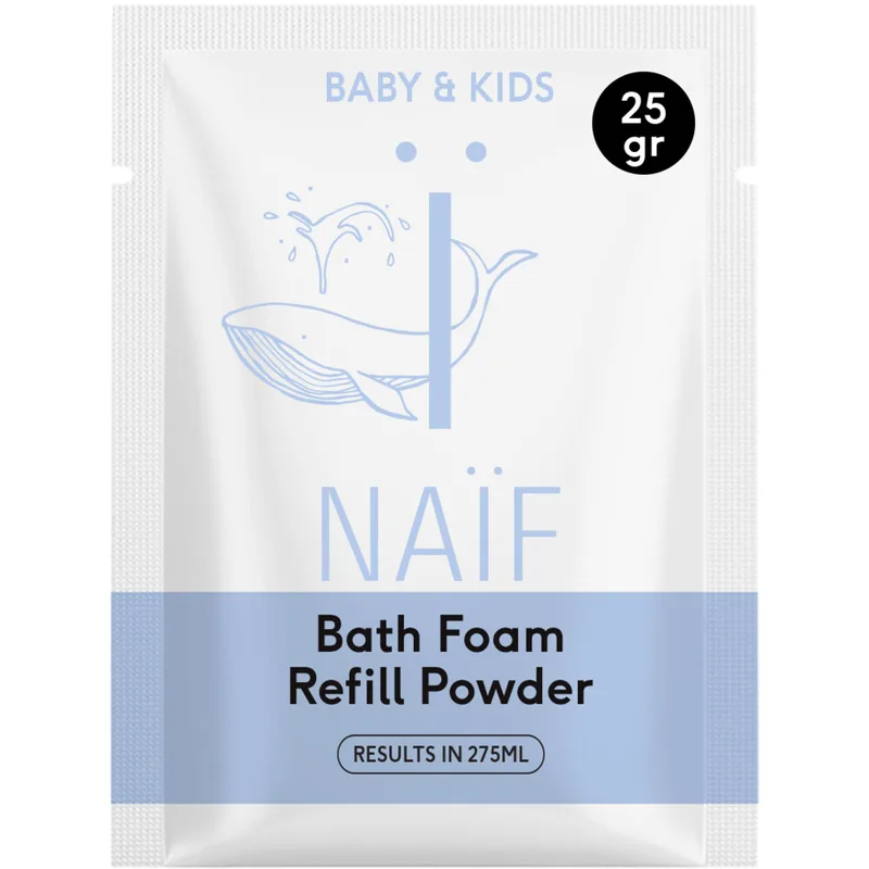 Baby & Kids Badschuim Navulpoeder 25 gr de Naïf – photo produit