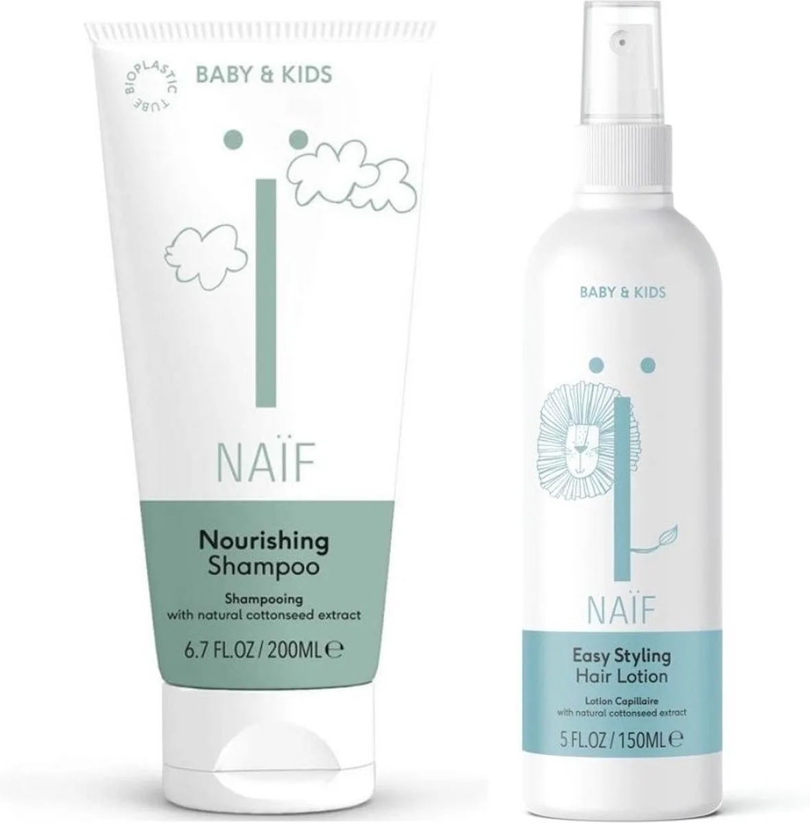 Baby & Kids Shampoo & Lotion Set - 200ml+150ml by Naïf – product photo