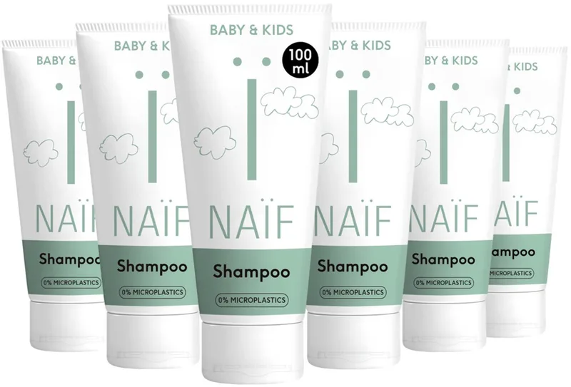 Baby & Kids Shampoo Mini 6x100 ml de Naïf – photo produit