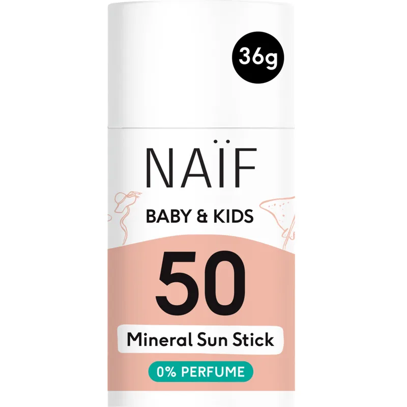 6x Naif Baby & Kids Sun Zonnebrand Stick SPF 50 36 gr van Naïf – productfoto