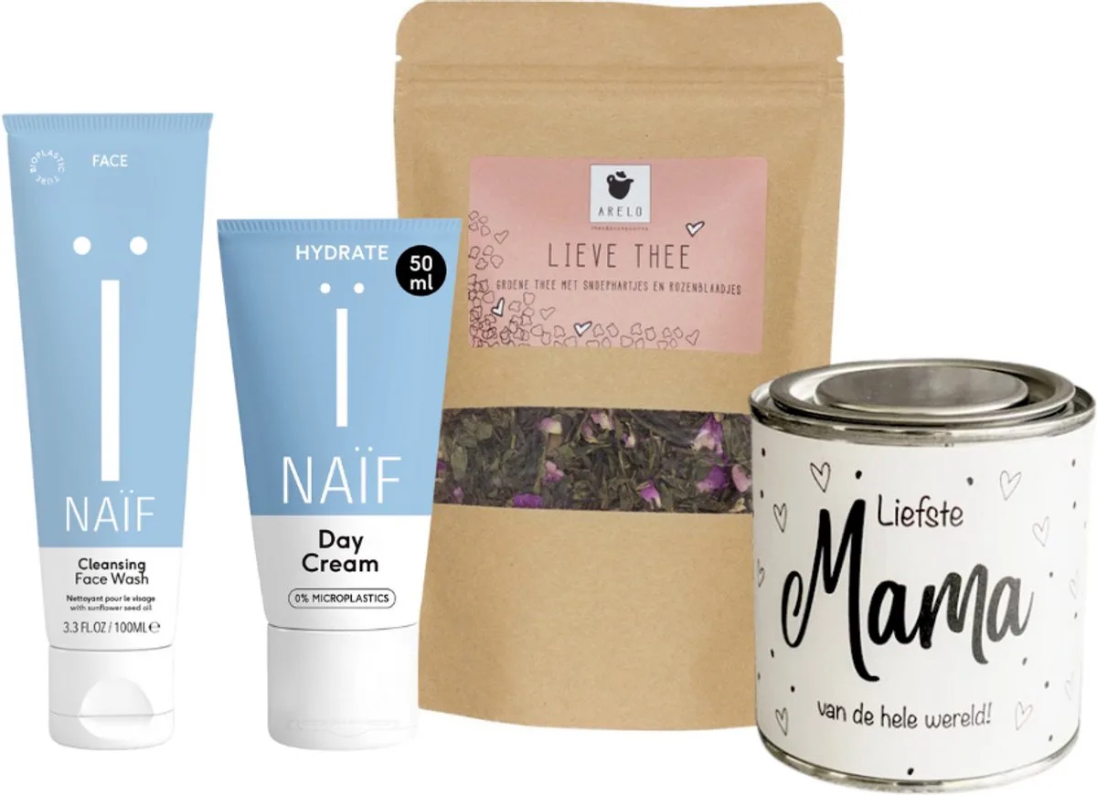 Cadeauset Skin Care & Thee Mama från Naïf – produktbild