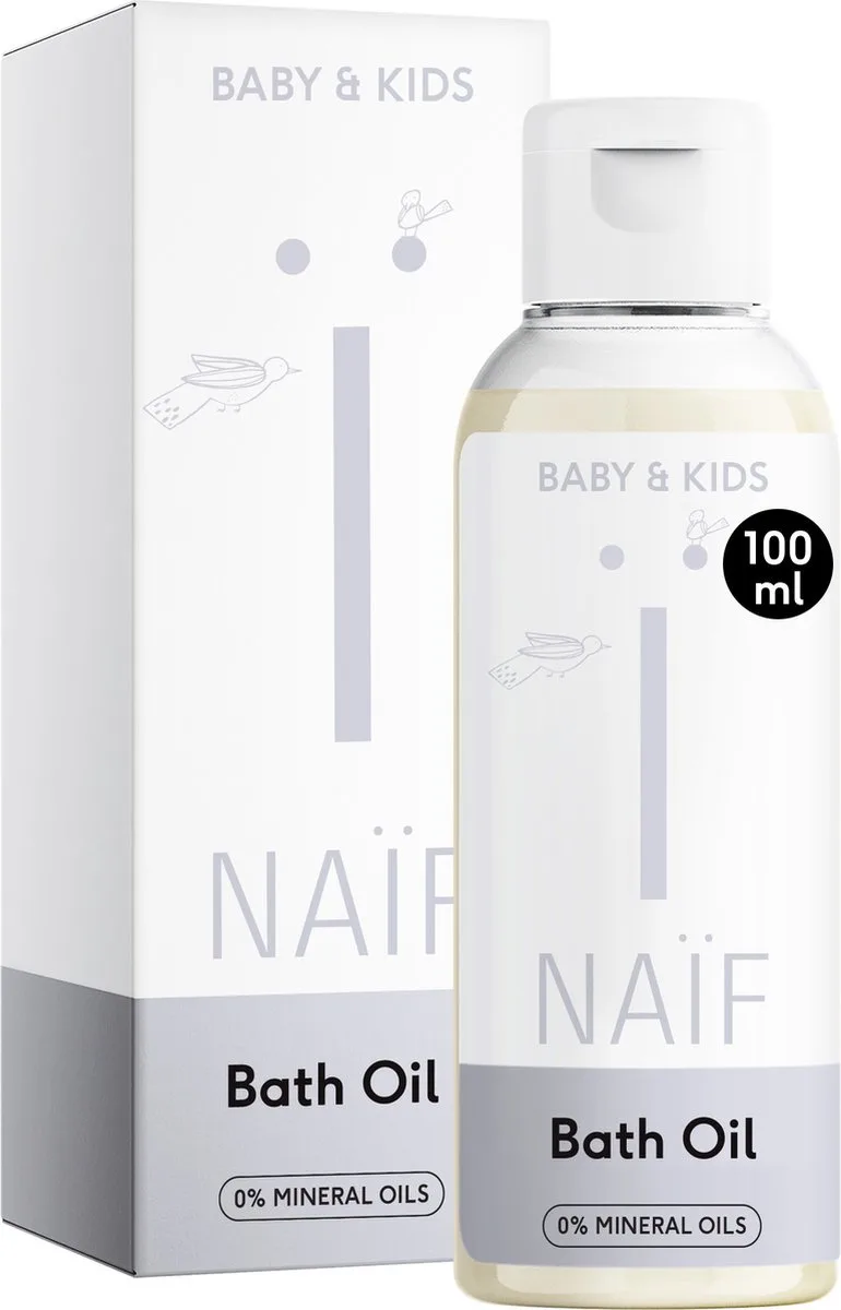 Milde Badolie - Baby's & Kinderen - 100ml van Naïf – productfoto