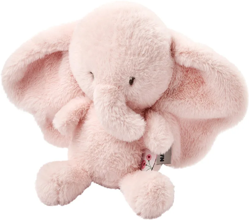 FanFan Knuffel Olifant - 30 cm - Zachte baby knuffel - Baby cadeau de Nattou en Rose – photo produit