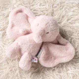 FanFan Knuffel Olifant - 30 cm - Zachte baby knuffel - Baby cadeau von Nattou in Rosa – Produktfoto 3 von 3