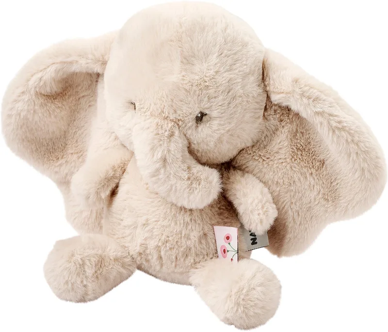 FanFan Knuffel Olifant - 30 cm - Zachte baby knuffel - Baby cadeau de Nattou en Zand – photo produit