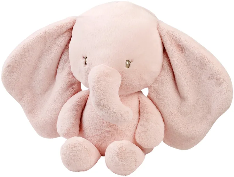FanFan Maxi Knuffel Olifant - 60 cm - Zachte baby knuffel - Baby cadeau by Nattou in Pink – product photo