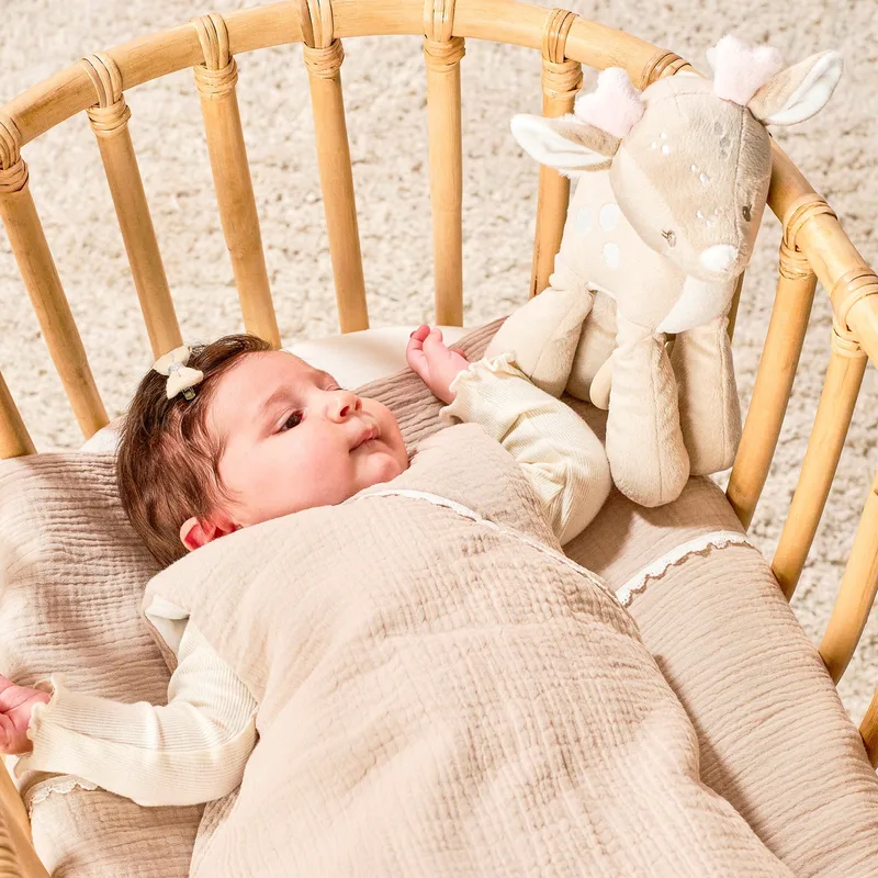 FanFan Muziekknuffel hertje - 25 cm - Zachte Knuffel met Muziek- Baby Cadeau by Nattou in Beige – product photo 2 of 2