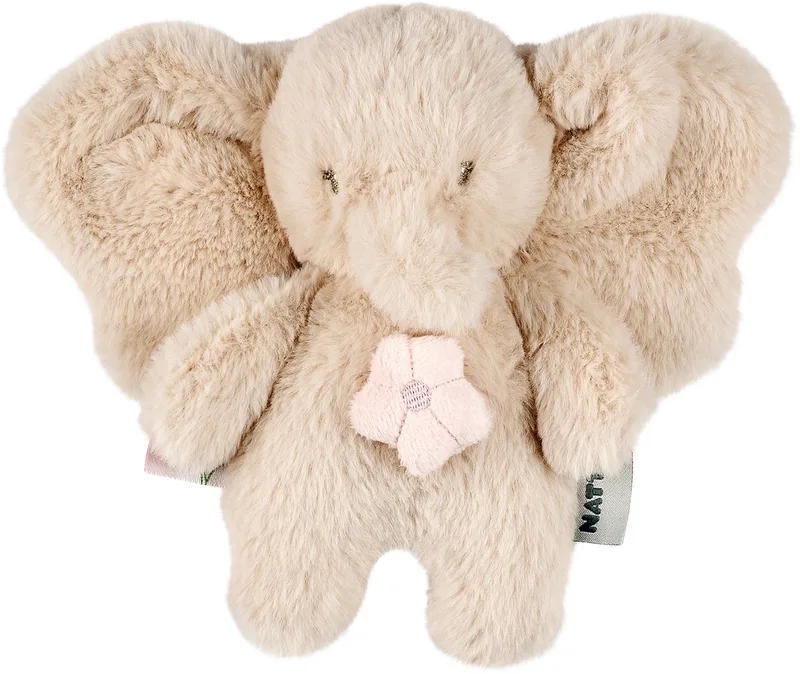FanFan Muziekknuffel Olifant - 20 cm - Zachte Knuffel met Muziek - Baby Cadeau fra Nattou i Zand – produktbillede