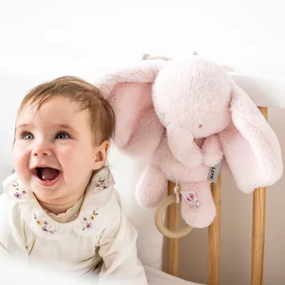 FanFan Muziekknuffel Olifant - 25 cm - Zachte Knuffel met Muziek - Baby Cadeau by Nattou in Pink – product photo 3 of 3
