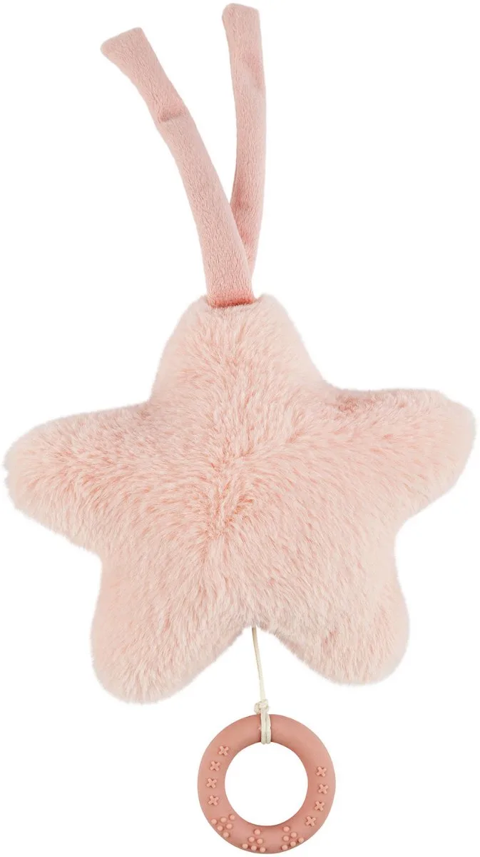 FanFan Muziekknuffel Ster - 25 cm - Zachte Knuffel met Muziek- Baby Cadeau de Nattou en Rose – photo produit