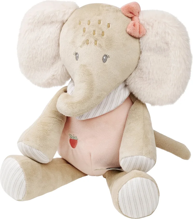 FLO, ERNEST & OLI Knuffel - Olifant - 29 cm - Roze de Nattou en Olifant Roze – photo produit