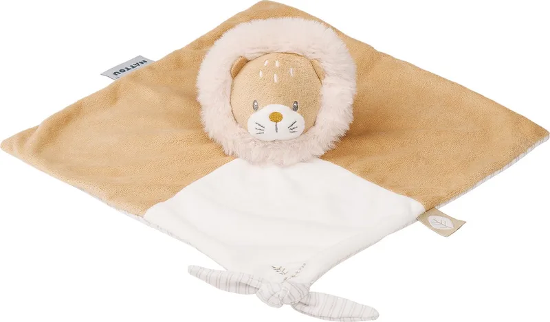 FLO, ERNEST & OLI Knuffeldoekje - Leeuw - 40 cm - Bruin van Nattou in Leeuw Bruin – productfoto