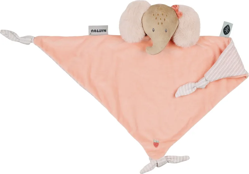 FLO, ERNEST & OLI Maxi Knuffeldoekje - Olifant - 62 cm - Roze by Nattou in Oli Roze – product photo