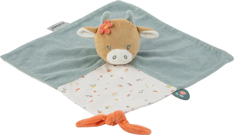 Koe Mila - Knuffeldoekje Doudou - 30x30 cm - Dusty Blauw by Nattou in Mila Dusty Blauw – product photo