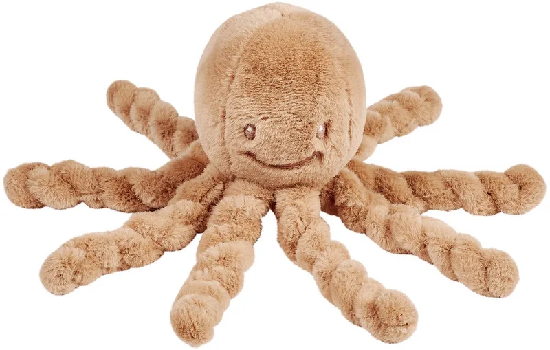 Lapidou Doudou Knuffel Octopus - 22 cm van Nattou in Warm beige – productfoto