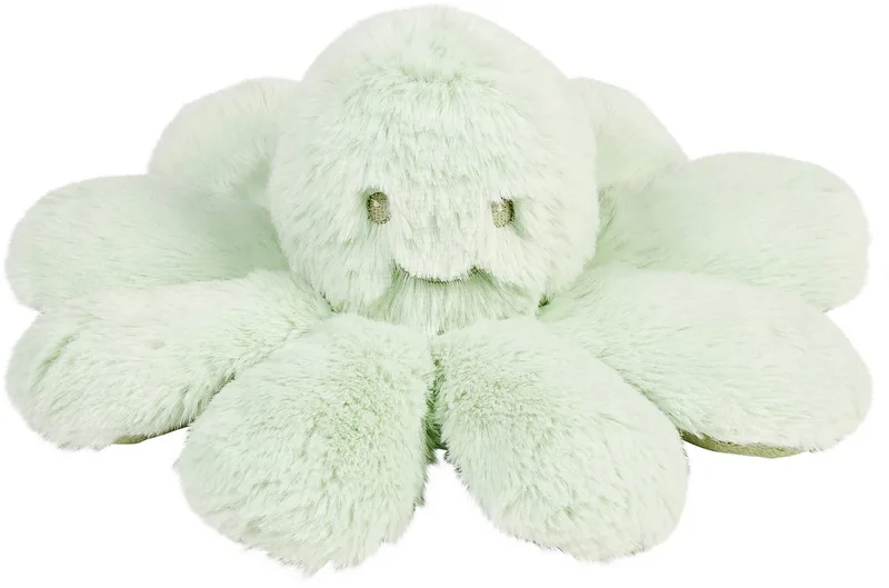 Lapidou Doudou Knuffel Octopus Rammelaar - 25 cm van Nattou in Lindegroen – productfoto