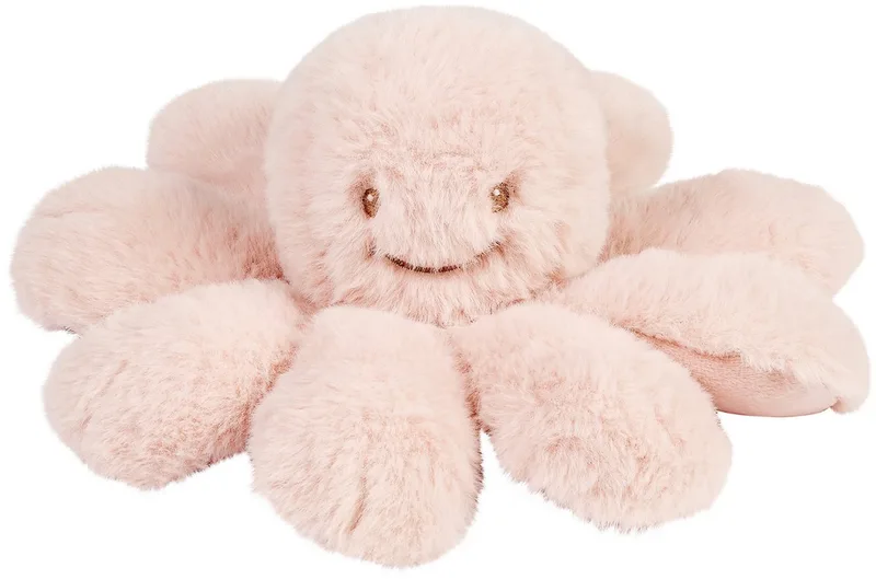Lapidou Doudou Knuffel Octopus Rammelaar - 25 cm - Poederroze van Nattou – productfoto