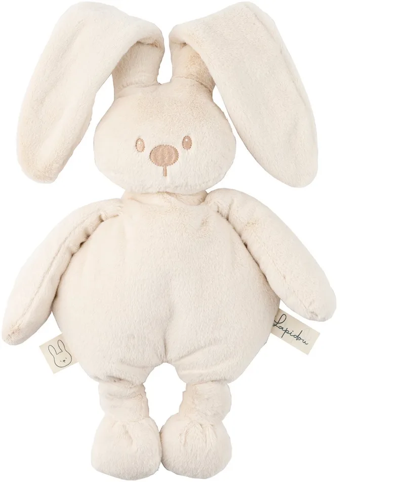 Lapidou Knuffel konijn - 30 cm - Zachte baby knuffel - Baby cadeau van Nattou in Zand – productfoto