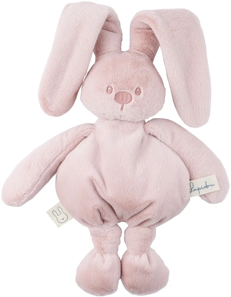 Lapidou Knuffel konijn - 30 cm - Zachte baby knuffel - Baby cadeau van Nattou in Poederroze – productfoto