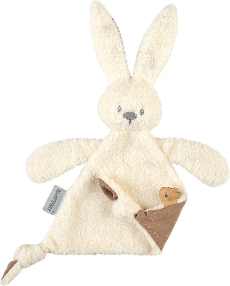 LAPIDOU Knuffeldoekje Doudou - Konijn - 36 cm - Vanille de Nattou en Vanille 36 cm – photo produit