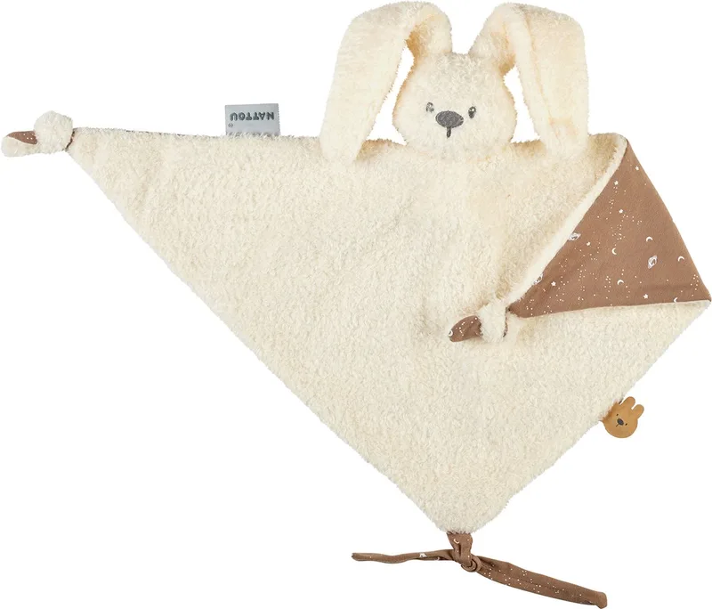 LAPIDOU Maxi Knuffeldoekje Doudou - Konijn - 65 cm by Nattou in Teddy Vanille – product photo