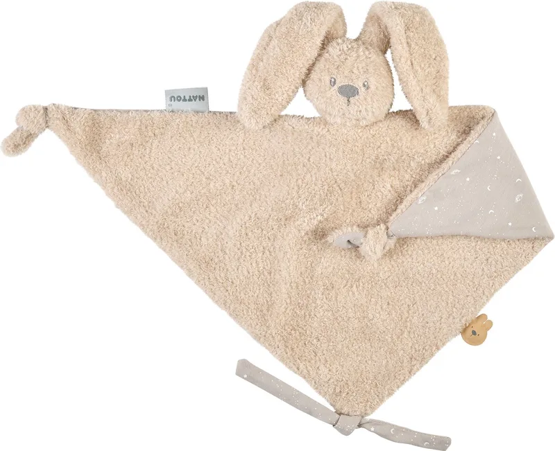 LAPIDOU Maxi Knuffeldoekje Doudou - Konijn - 65 cm by Nattou in Teddy Zand – product photo