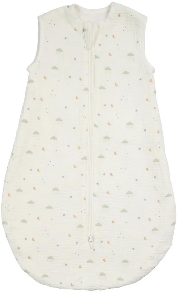 LouLou Baby Slaapzak 60 cm - Slaapzak van Tetra Katoen - TOG 0,5 - Zachte Babyslaapzak de Nattou en Ecru – photo produit