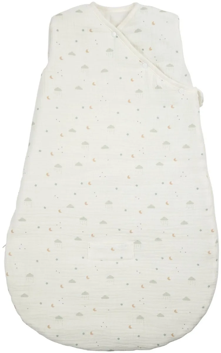 LouLou Baby Slaapzak 70 cm - Slaapzak van Tetra Katoen - TOG 2 - Zachte Babyslaapzak by Nattou in Ecru – product photo