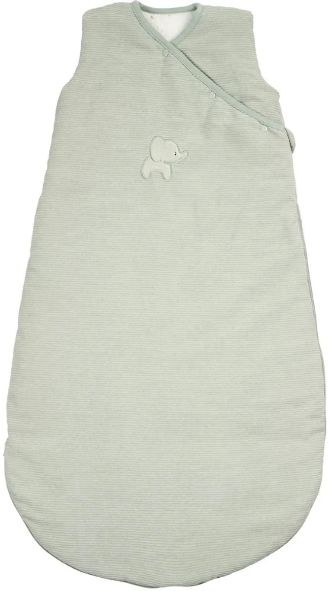 LouLou Baby Slaapzak 90 cm - Slaapzak in Velours - TOG 2,5 - Zachte Babyslaapzak by Nattou in Green – product photo