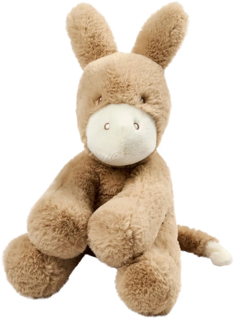 LouLou Knuffel Ezel - Zachte Baby Knuffel - Baby Cadeau - 30 cm - Licht by Nattou in Karamel – product photo