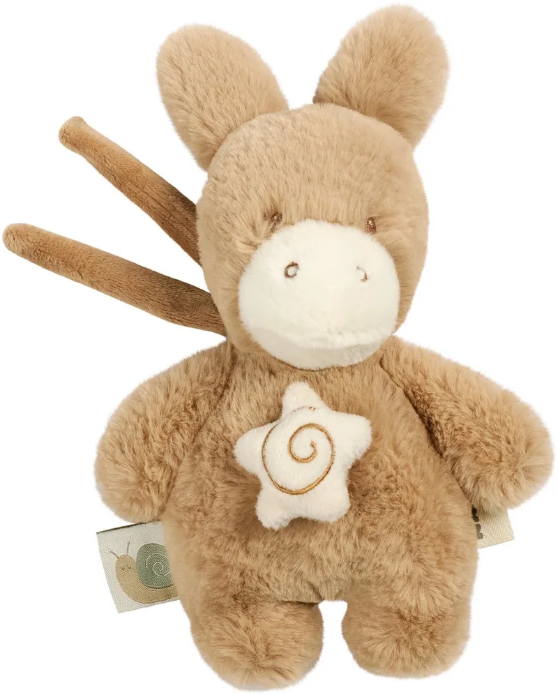 LouLou Muziekknuffel Ezel - Zachte Knuffel met Muziek - Baby Cadeau - 20 cm - Licht de Nattou en Karamel – photo produit