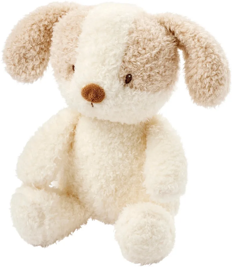 TEDDY Knuffel Baby Hond - 25 cm - Zachte baby knuffel - Baby cadeau - en Beige van Nattou in Wit – productfoto
