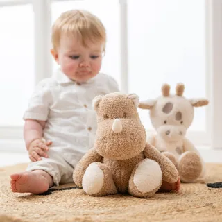 TEDDY Knuffel - Neushoorn - 30 cm - Karamel by Nattou in Teddy Karamel – product photo 3 of 3