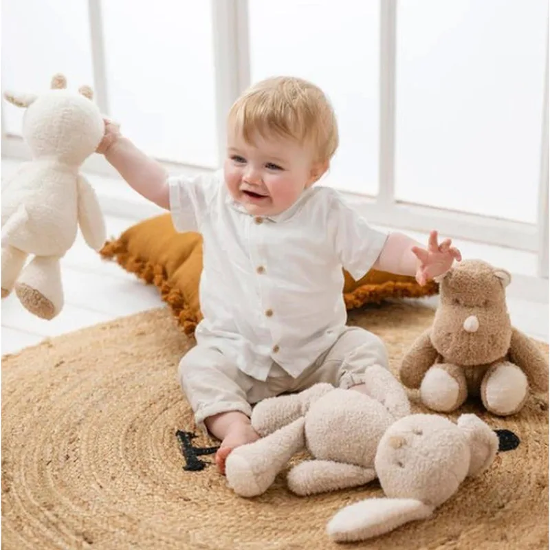 TEDDY Knuffel - Neushoorn - 30 cm - Karamel by Nattou in Teddy Karamel – product photo 2 of 3