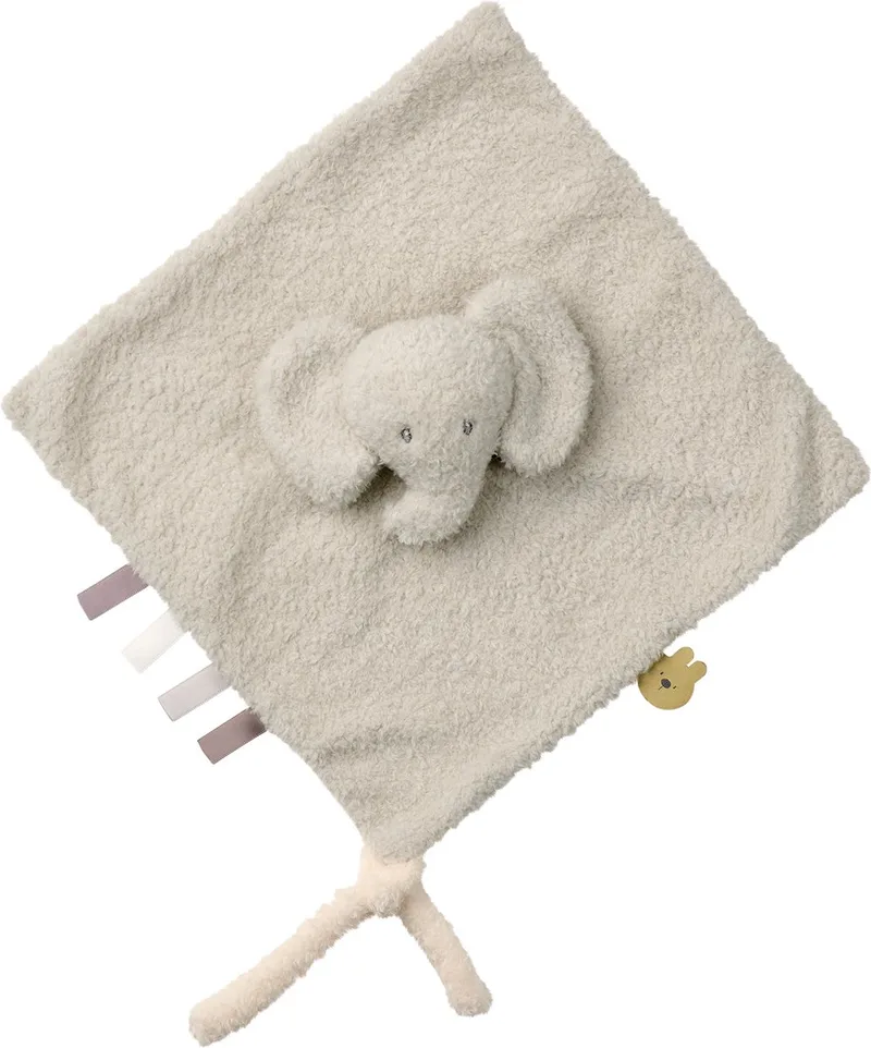 TEDDY Knuffeldoekje - Olifant - 39 cm - Grijs by Nattou in Grijs 28x28 – product photo