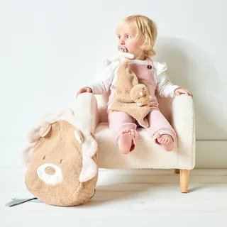TEDDY Maxi Knuffeldoekje - Beer - 35 cm by Nattou in Karamel – product photo 2 of 3
